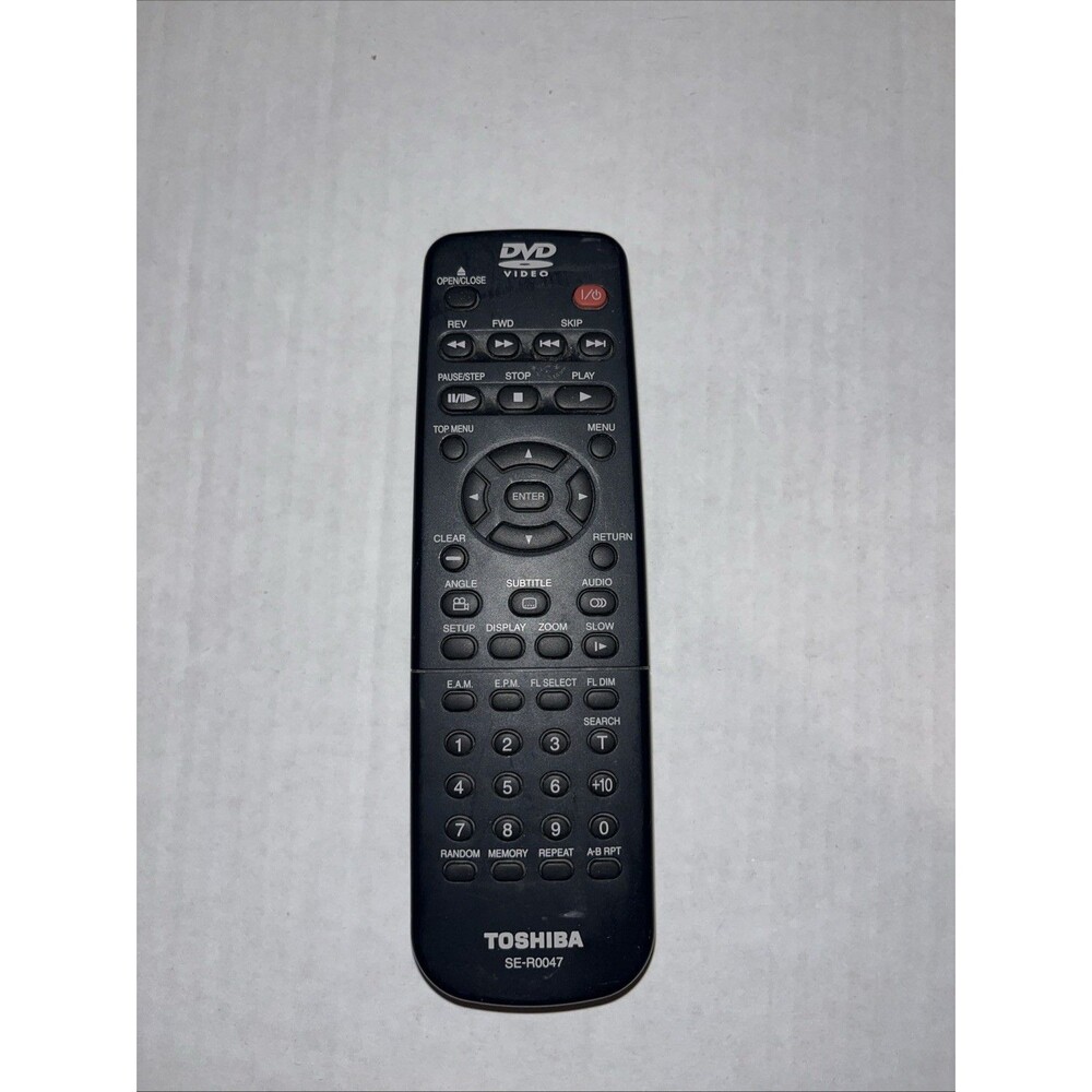 Toshiba DVD SE-R0047 DVD SD-1700 SD-K620KU SD-K610 Remote Control  OEM Tested